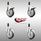 Service Caster 5 Inch 316SS Thermoplastic Rubber Swivel 1 Inch Stem Caster Lock Brake, 2PK SCC-SS316TTLEX20S514-TPRB-2-S-2-1 - alternate 3
